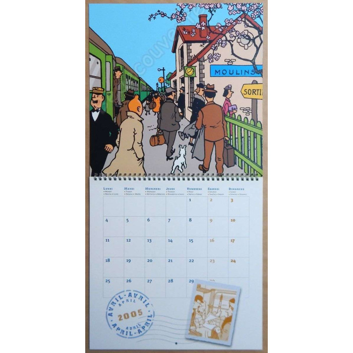 Herge - Calendrier Tintin 2005