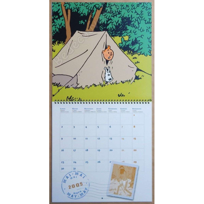 Herge - Calendrier Tintin 2005