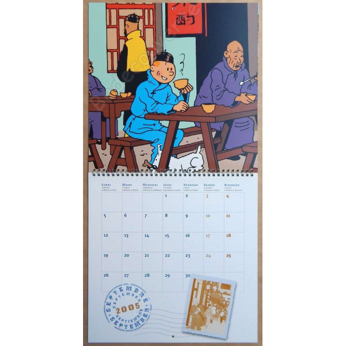 Herge - Calendrier Tintin 2005