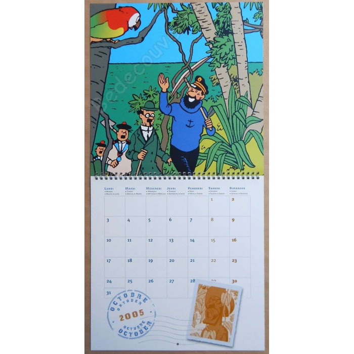 Herge - Calendrier Tintin 2005