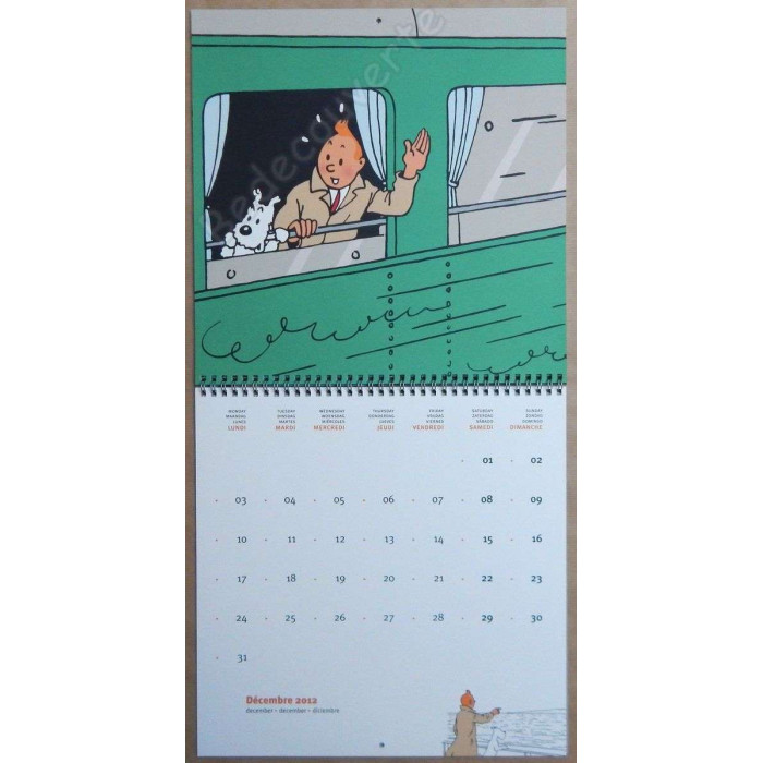 Herge - Calendrier Tintin 2012