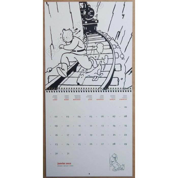 Herge - Calendrier Tintin 2012