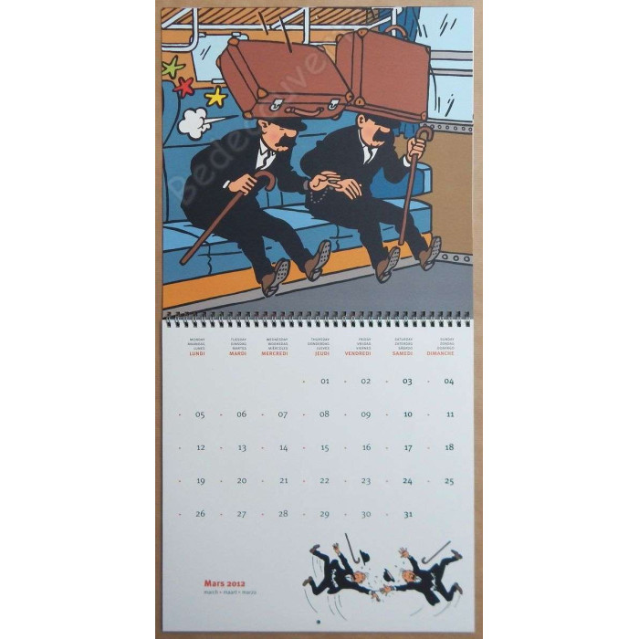 Herge - Calendrier Tintin 2012