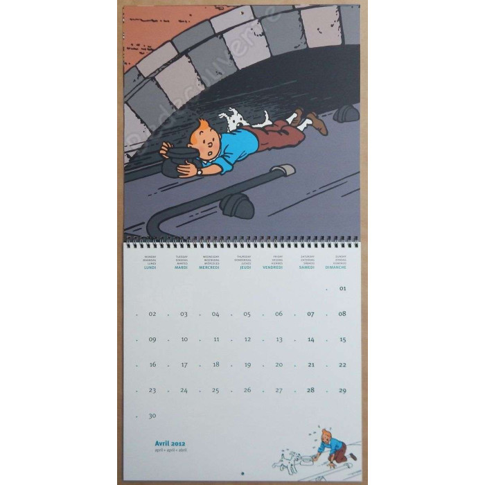 Herge - Calendrier Tintin 2012