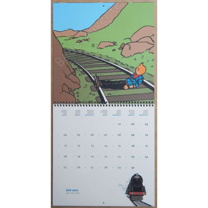 Herge - Calendrier Tintin 2012