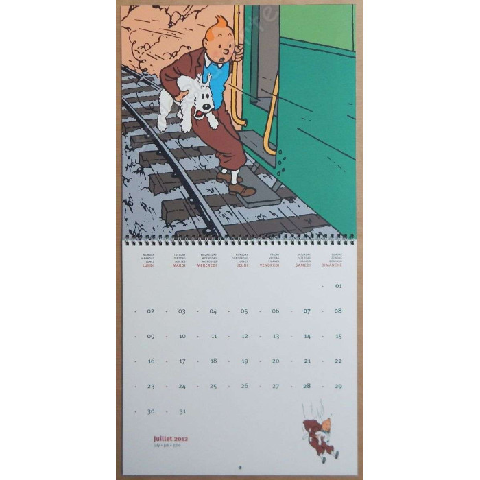 Herge - Calendrier Tintin 2012