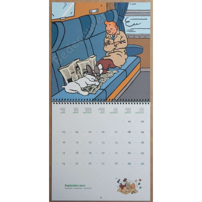 Herge - Calendrier Tintin 2012