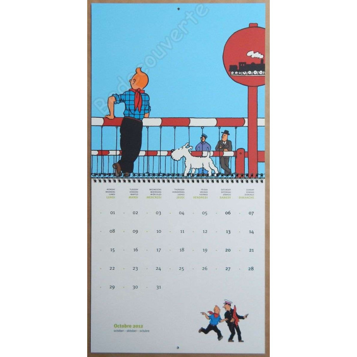 Herge - Calendrier Tintin 2012