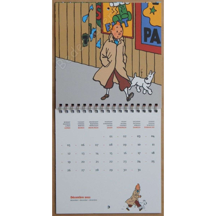 Herge - Calendrier Tintin 2011 Petit format