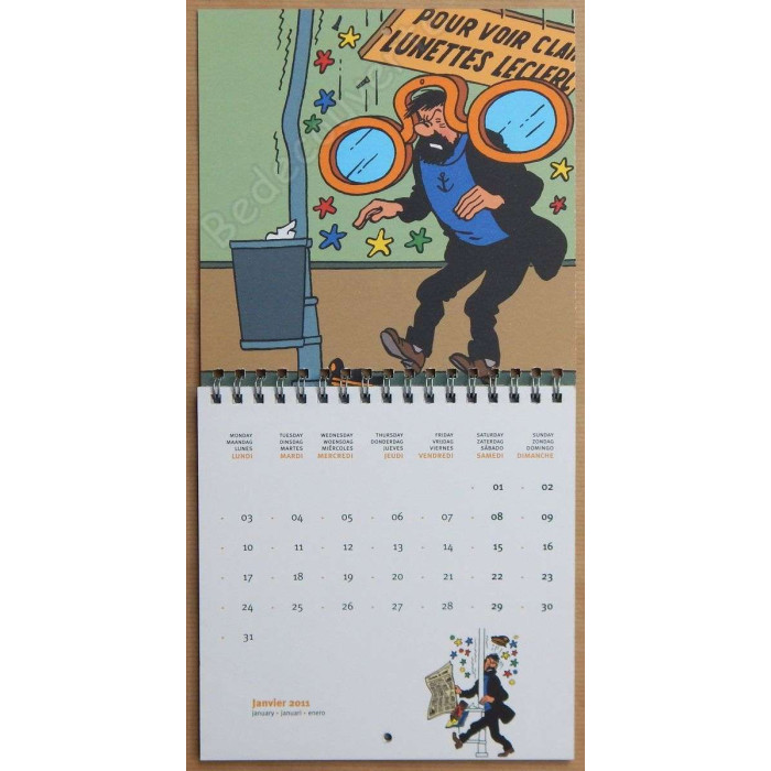 Herge - Calendrier Tintin 2011 Petit format