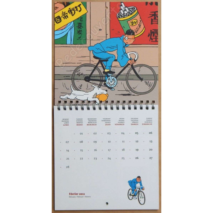 Tintin Petit Calendrier 2013 ; Le Temps (L'horloge)