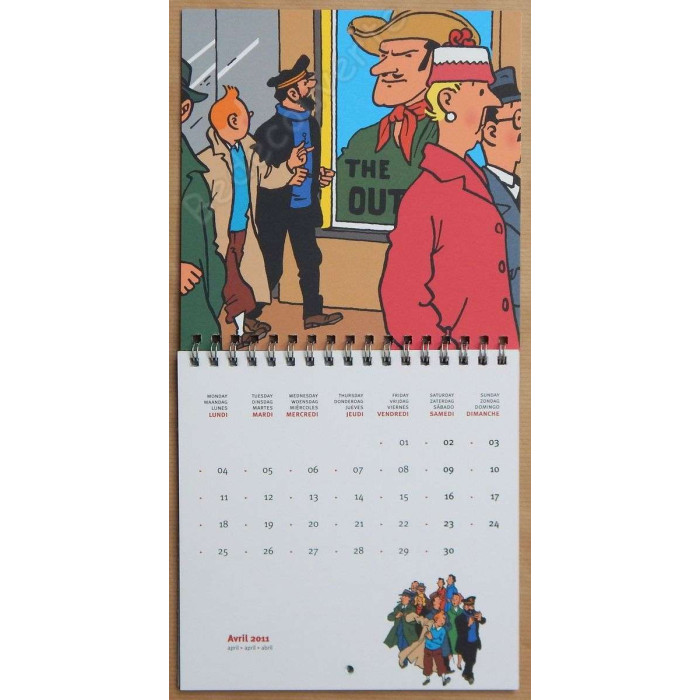 Herge - Calendrier Tintin 2011 Petit format