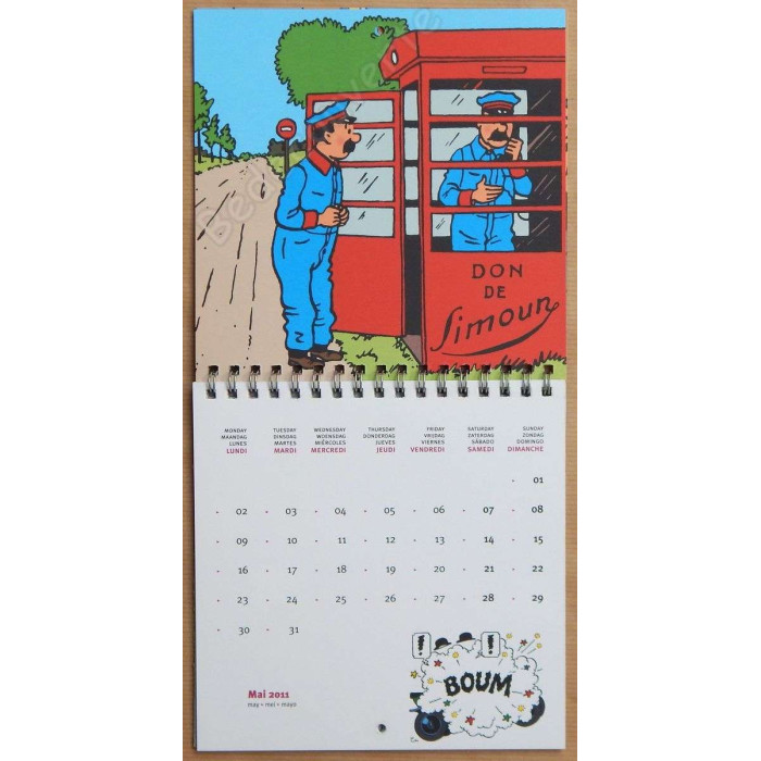 Herge - Calendrier Tintin 2011 Petit format