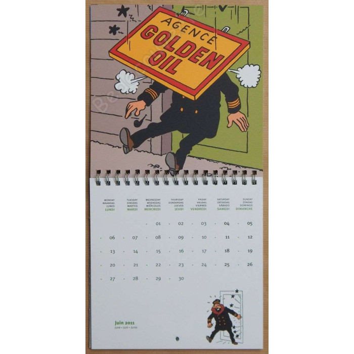 Herge - Calendrier Tintin 2011 Petit format