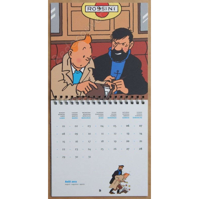 Herge - Calendrier Tintin 2011 Petit format