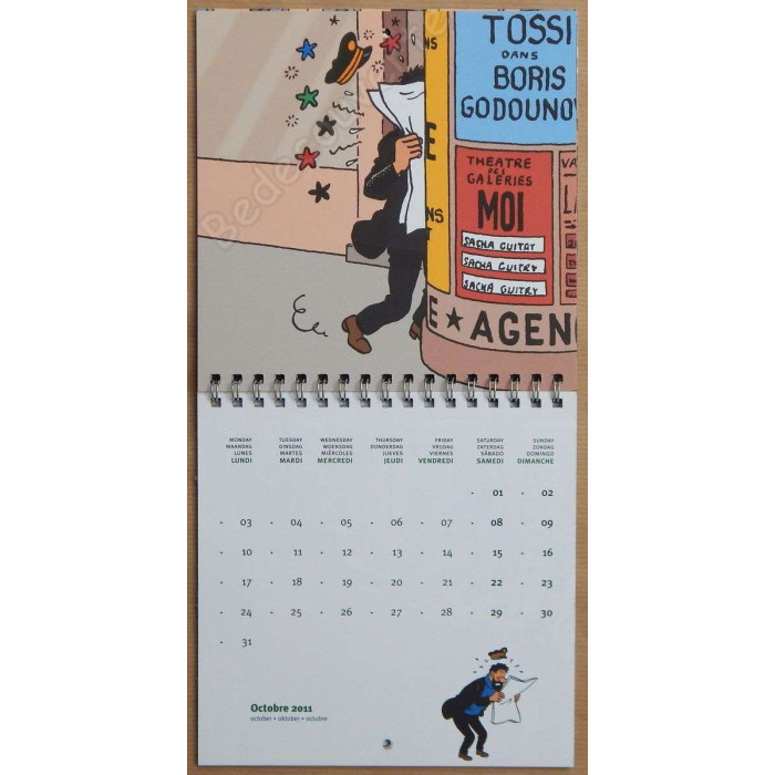 Herge - Calendrier Tintin 2011 Petit format