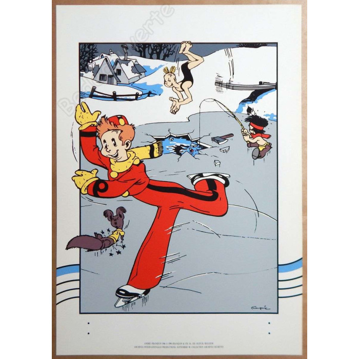Franquin - Spirou et Fantasio Patin à glace