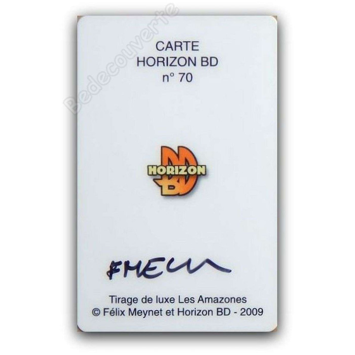 Meynet - Carte Horizon 70 Les amazones Signée