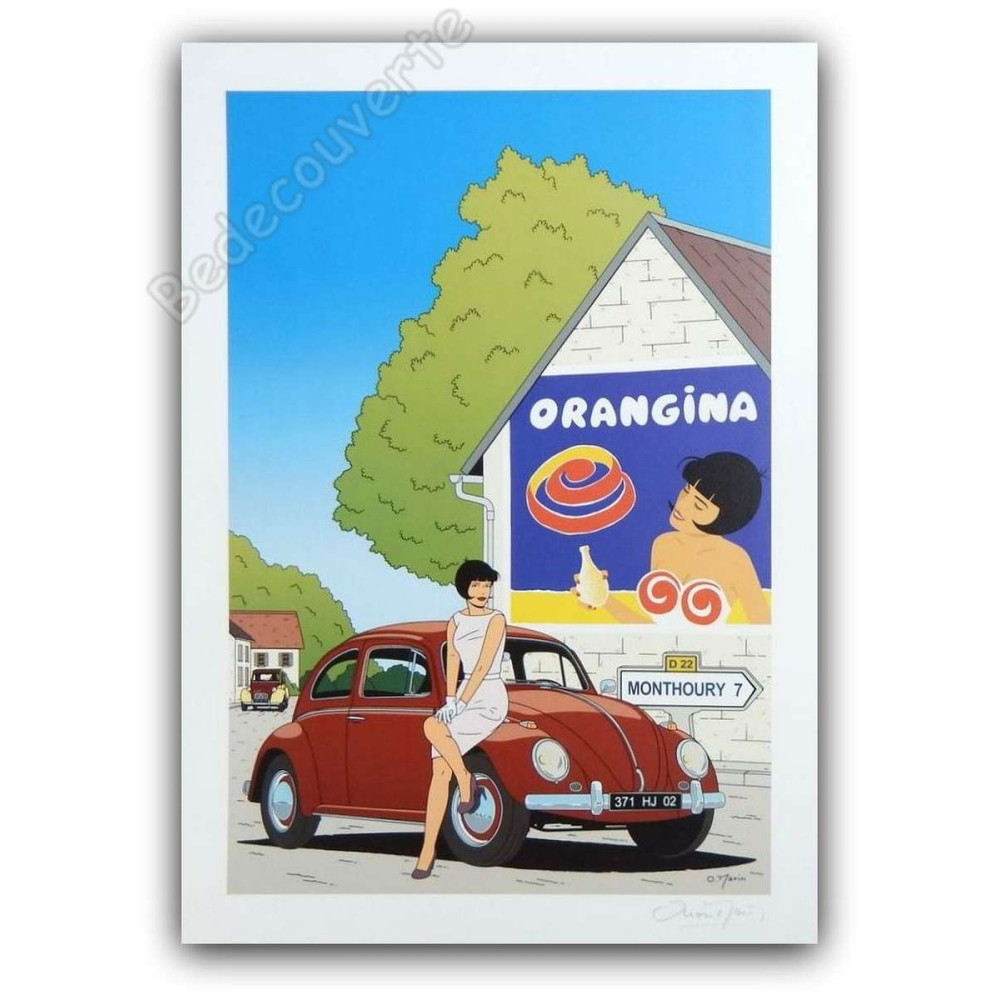 Marin - Margot Voitures VW Coccinelle Citroën 2 CV et Orangina Marin - Margot Voitures VW Coccinelle Citroën 2 CV et Orangina