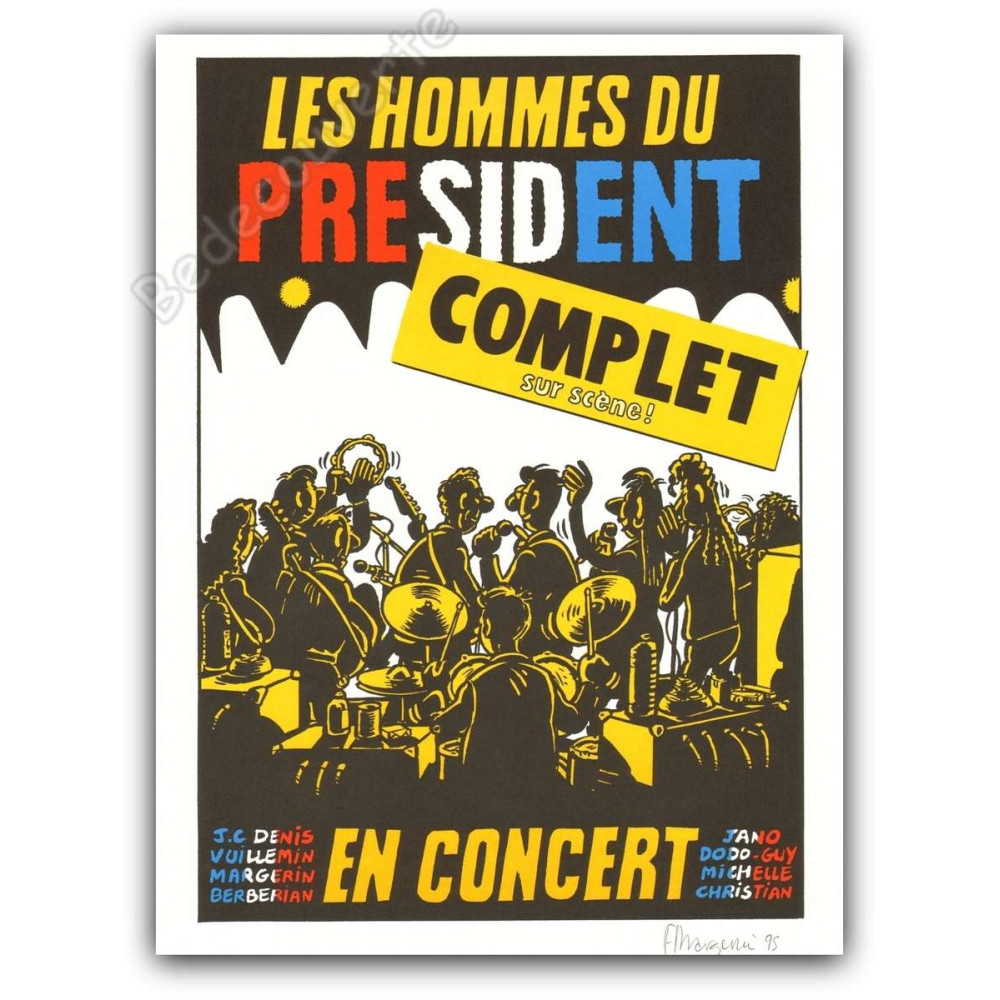 Affiche Margerin - Hommes du President BD