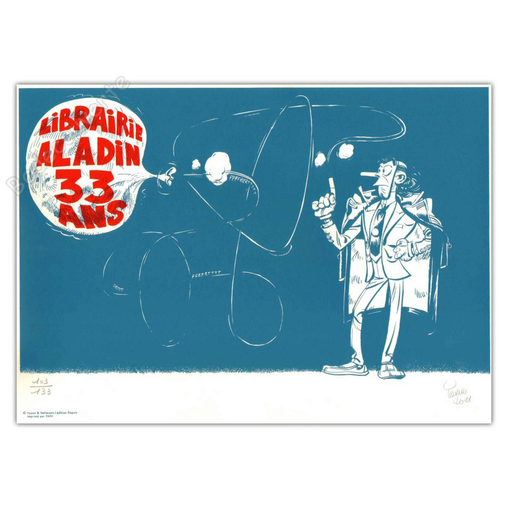Yoann - Spirou et Fantasio Zorglub Sérigraphie Yoann - Spirou et Fantasio Zorglub Sérigraphie