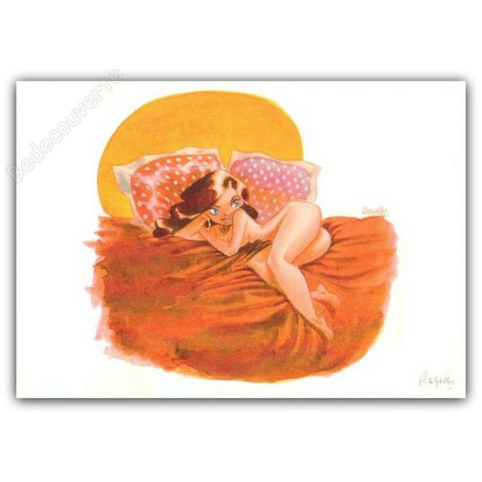 Reynès - Pin-up couchée