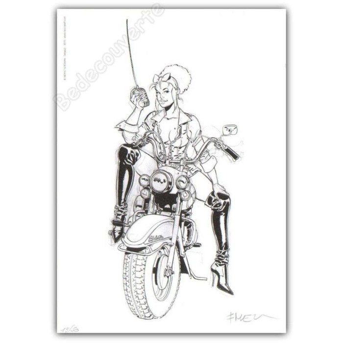 Meynet - Pin-up Mirabelle Moto 2019 Duo d'ex-libris