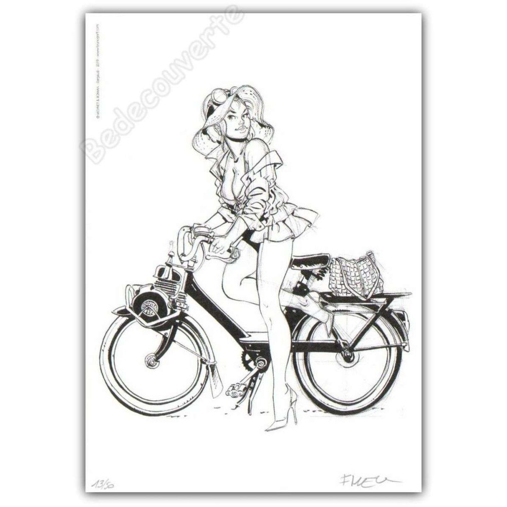 Meynet - Pin-up Mirabelle Vélo Solex NB 2019