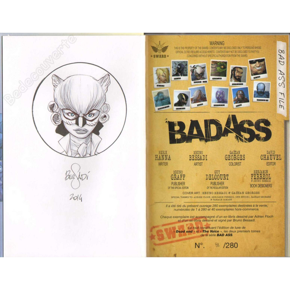 Bessadi - Bad Ass 1 et 2 Tirage de luxe + Dédicace n°98/280 Bessadi - Bad Ass 1 et 2 Tirage de luxe + Dédicace n°98/280