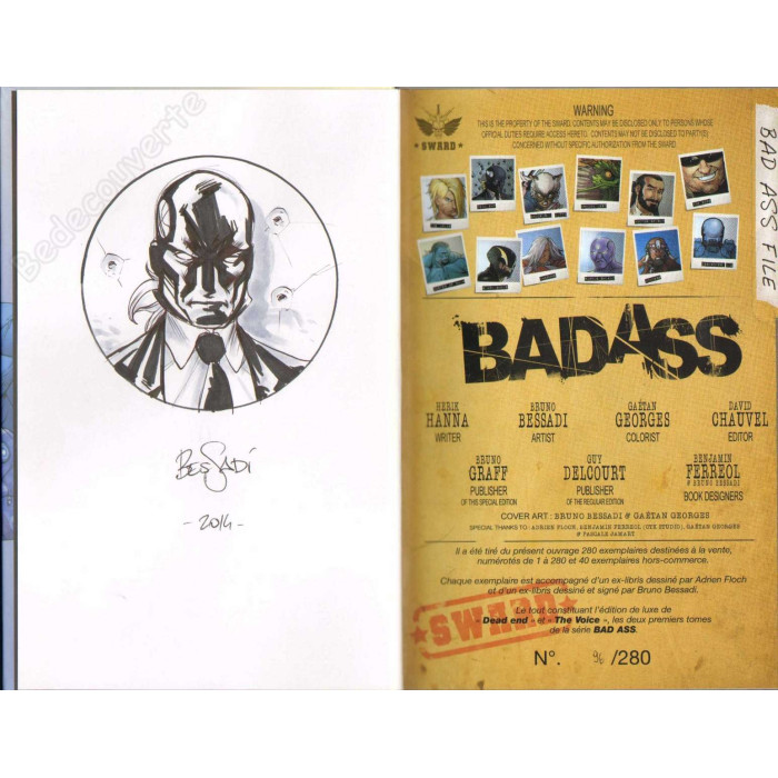 Bessadi - Bad Ass 1 et 2 Tirage de luxe + Dédicace n°96/280