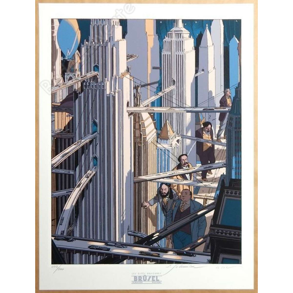 François Schuiten - Les Cités Obscures Brüsel signée