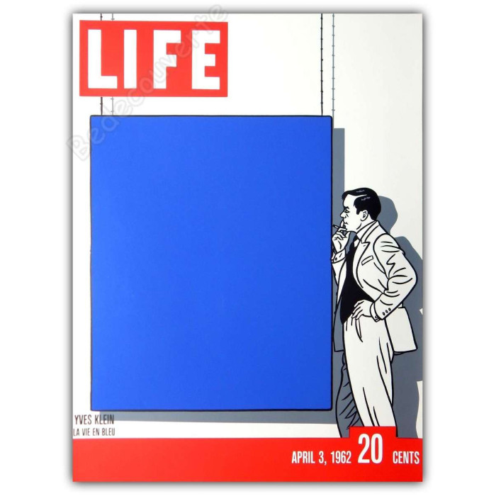 Floc'h - Yves Klein La vie en bleu Couverture Life