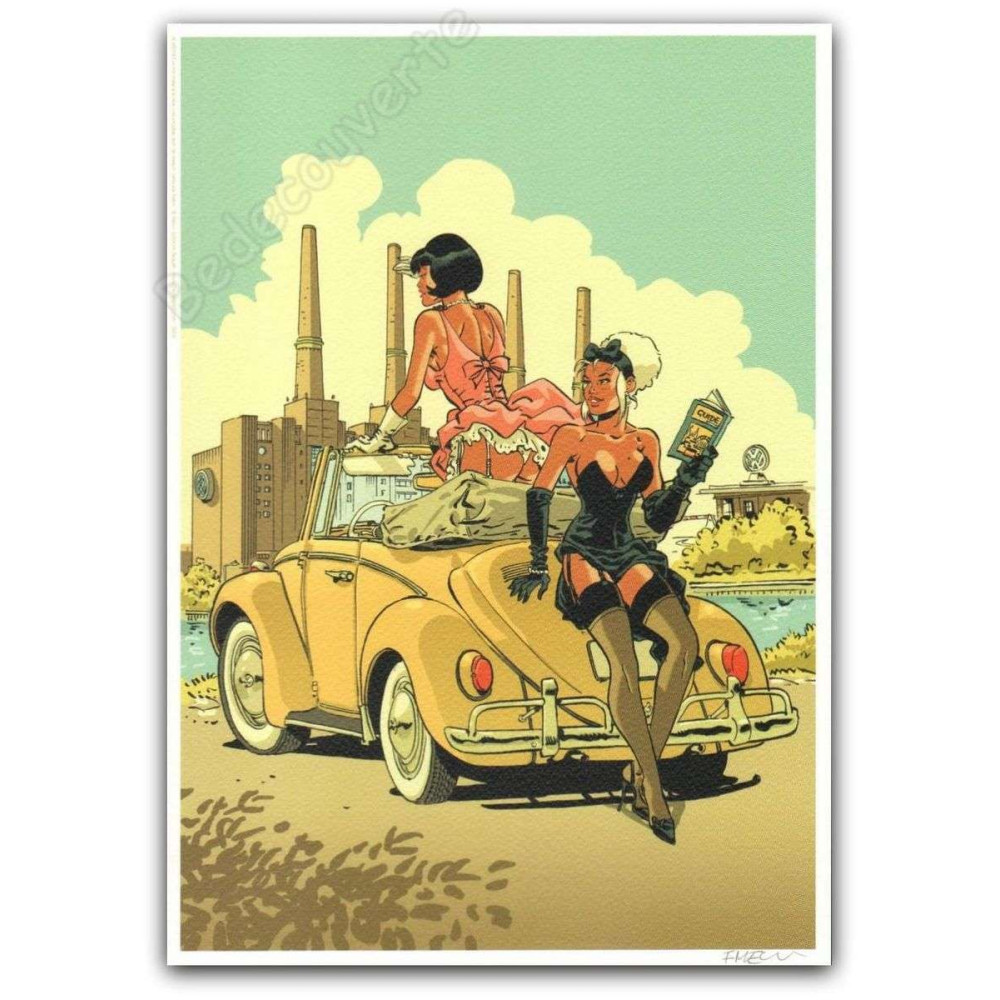 Meynet - Pin-up Mirabelle et Margot Coccinelle Volkswagen 2018