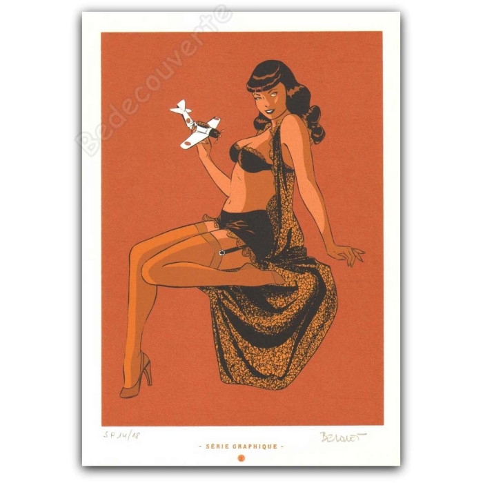 Berthet - Pin-Up Avion Séri Graphique 2 Durango