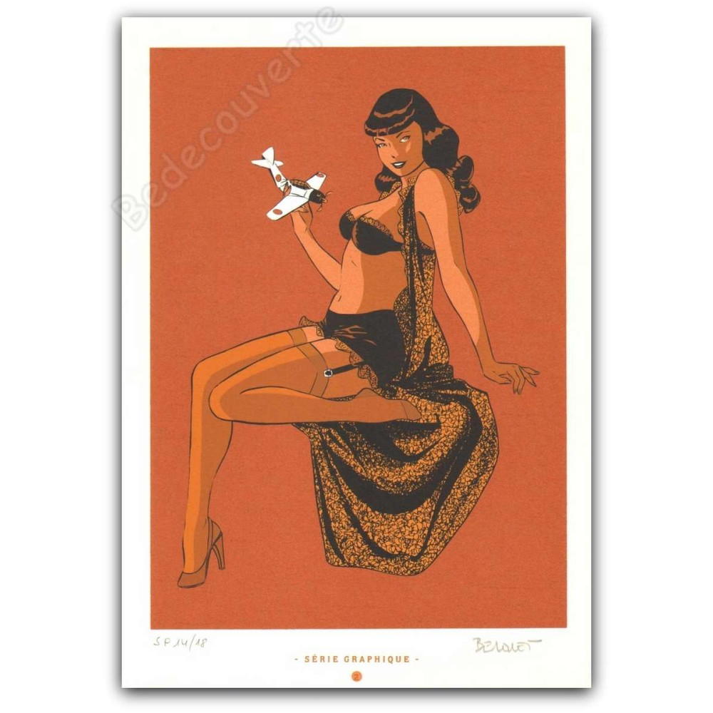 Berthet - Pin-Up Avion Séri Graphique 2 Durango