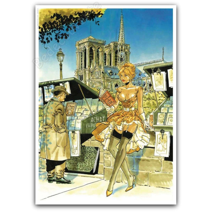 Meynet - Pin-up Paris Notre Dame 2019 Duo d'ex-libris