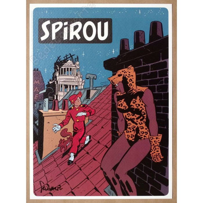 Schwartz - Spirou La Femme Léopard Coffret de deux albums de luxe