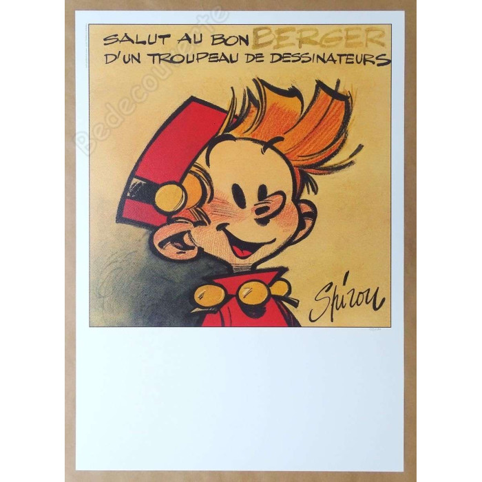 Franquin - Trio collector d'affiches Spirou Marsupilami Gaston + Triptyque