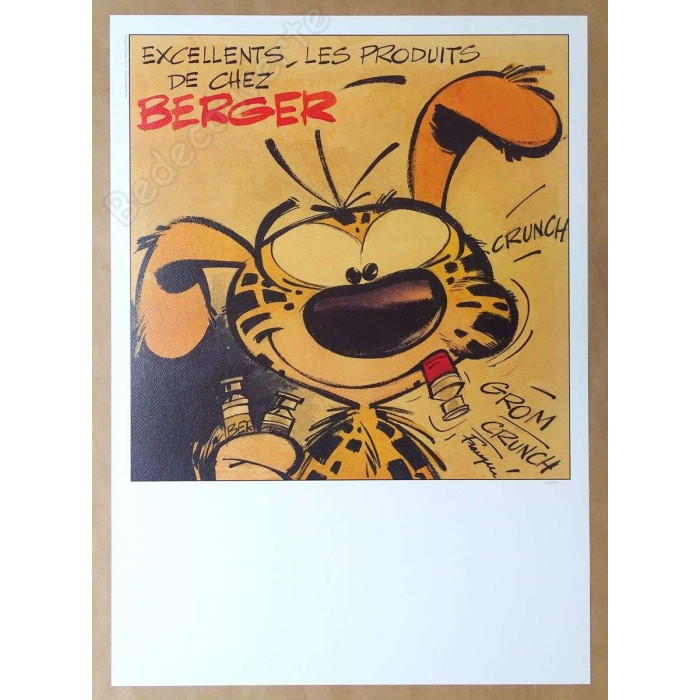 Franquin - Trio collector d'affiches Spirou Marsupilami Gaston + Triptyque