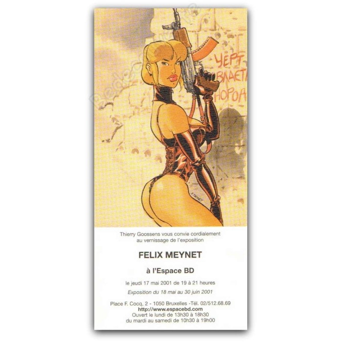 Meynet - Tatiana K Invitation Espace BD 2001