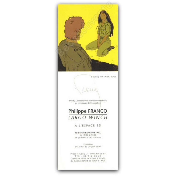 Francq - Largo Winch Invitation