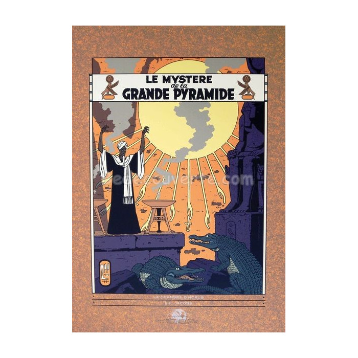 Affiche Jacobs - Blake et Mortimer Le Mystère de la Grande Pyramide BD