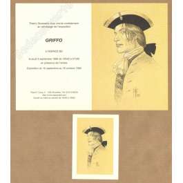 Griffo - Lot 1 carte invitation et 1 image Giacomo C. Espace BD