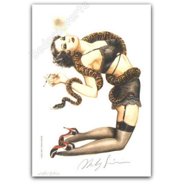 Maly Siri - Pin-up au serpent