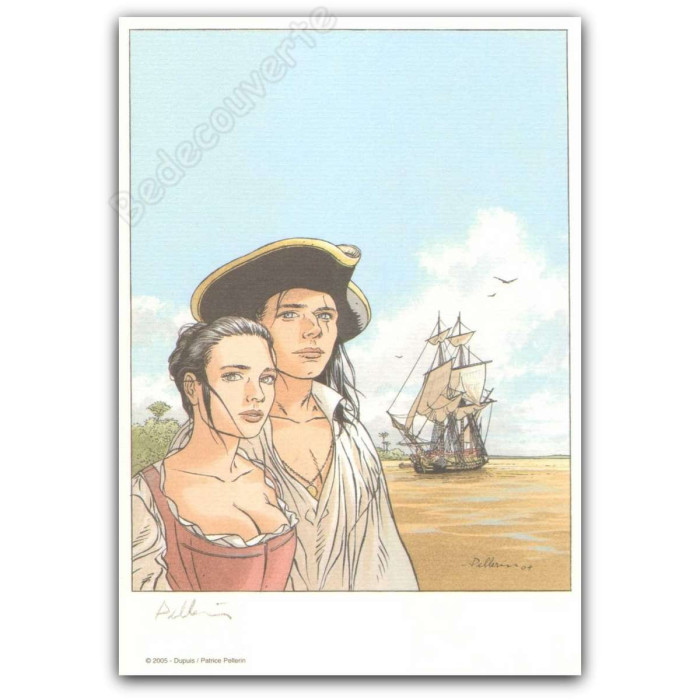 Pellerin - L'Epervier couple devant bateau
