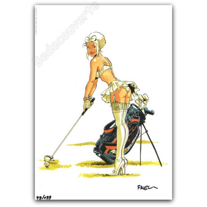 Meynet - Pin-up Mirabelle Golf 2020 Duo d'ex-libris