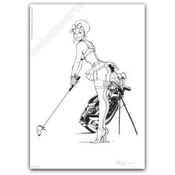 Meynet - Pin-up Mirabelle Golf 2020 Duo d'ex-libris