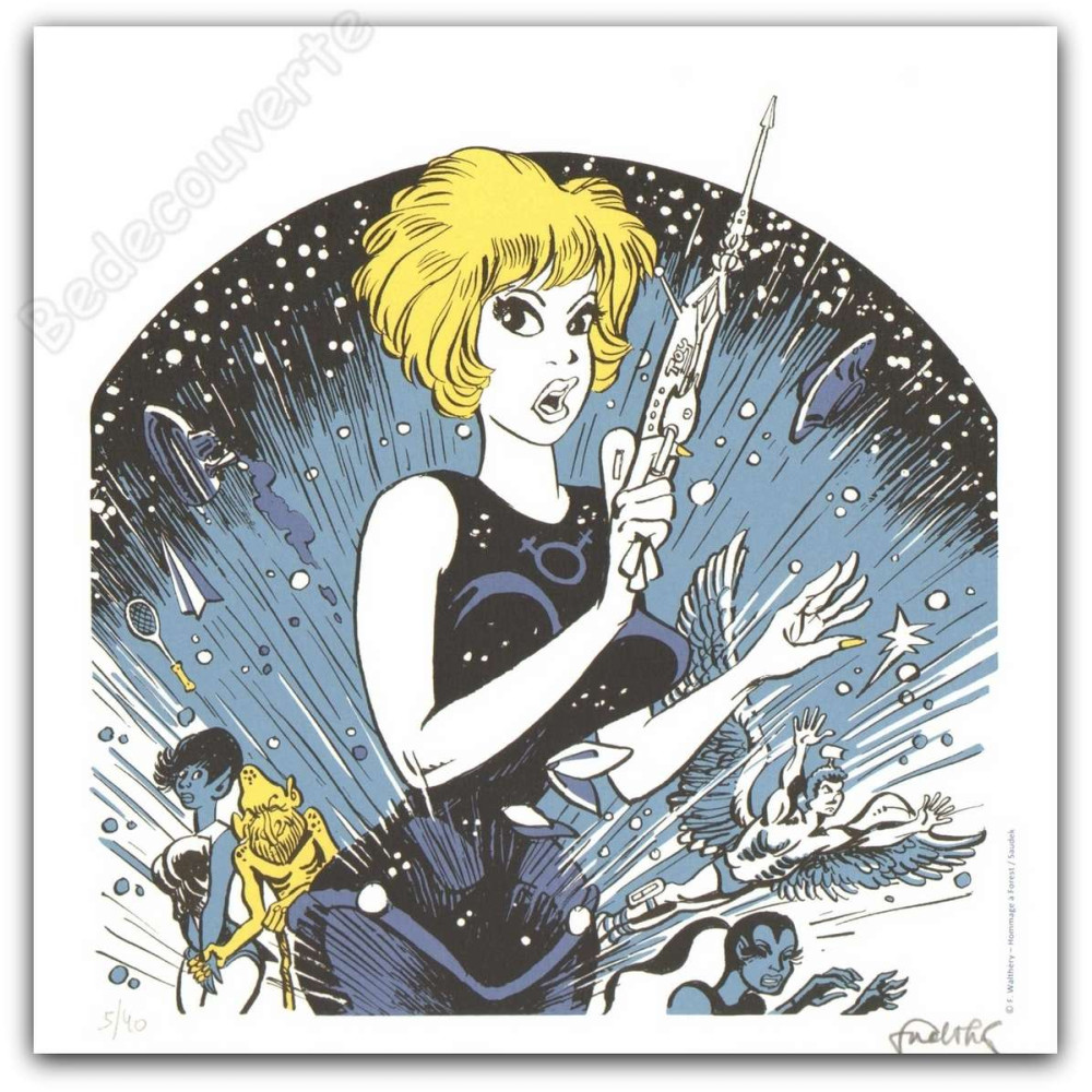 Walthéry - Natacha Hommage à Barbarella Walthéry - Natacha Hommage à Barbarella