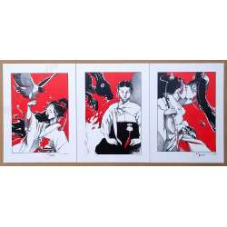 Michetz - Portfolio Il était 7 fois n°15 + Dédicace n°28/77