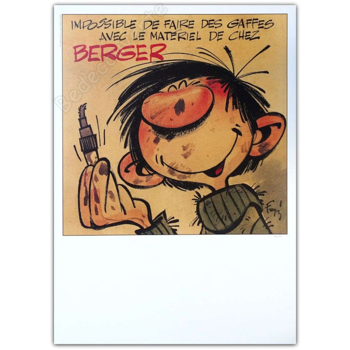 Franquin - Gaston Lagaffe Publicité Berger